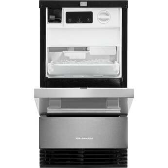 KitchenAid 18 Inch Automatic Ice Maker With Drop Down Door, 35 Lb Capacity And Max Ice Mode: Stainless Steel — thumbnail 7